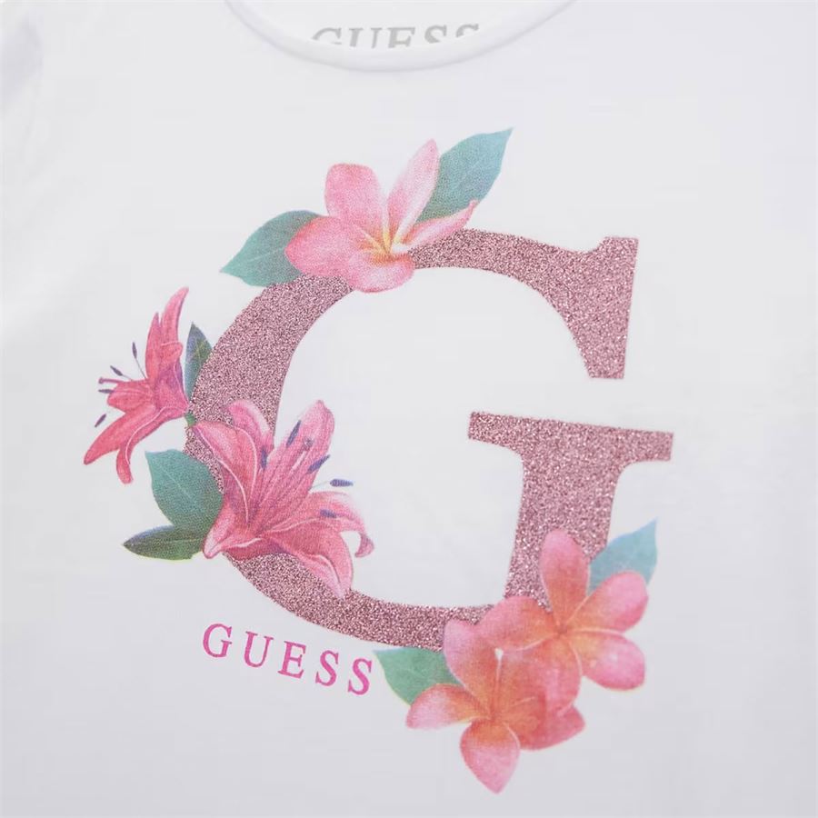 T-shirt stampa floreale da bambina Guess Kids | K5GI08/K6YW4G011